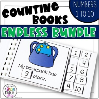 Preview of Counting Books to 10 Endless Bundle