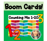 Counting Boom Cards 1-20 (School Supplies)