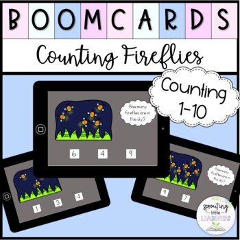Preview of Counting Boom Cards for Distance Learning | 1-10