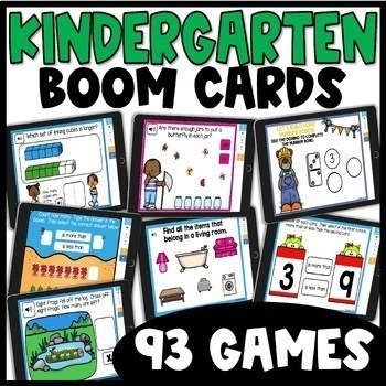 Preview of Sorting Objects into Categories More or Less Boom Task Cards Games Kindergarten