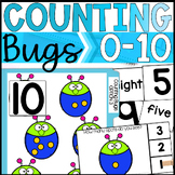 Counting Objects to 10 (Bugs) - Task Cards, File Folders &