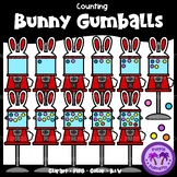 Counting Bunny Gumball Machine Clipart