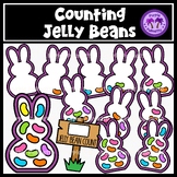 Counting Bunny Jellybeans Clipart