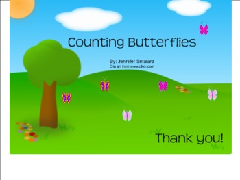 Preview of Interactive Counting Butterflies Smart Notebook