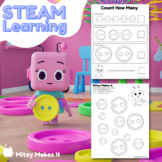 Counting Buttons and Coloring by Size - STEAM Activity