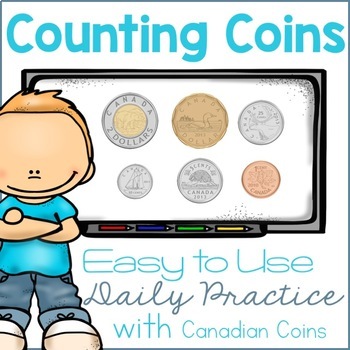 Preview of Counting Canadian Coins (Distance Learning)