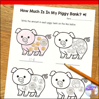 counting canadian coins worksheets by the teaching rabbit tpt