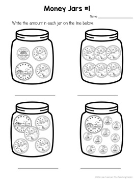 counting canadian coins worksheets by the teaching rabbit