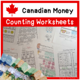 Canadian Money Counting Worksheets