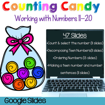 Preview of Distance Learning Counting Candies:  Working with #'s 11-20