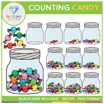 Preview of Counting Candy Clip Art