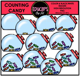 Counting Candy Clip Art Bundle  {Educlips Clipart}