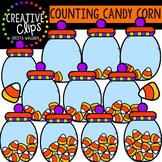Counting Candy Corn: Halloween Clipart {Creative Clips Clipart}