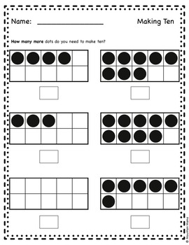 counting cardinality kindergarten common core bundle printables