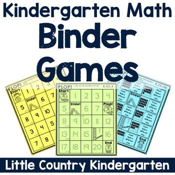 Preview of Counting & Cardinality Kindergarten No Prep Math Games One to One Correspondence