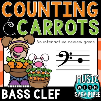Preview of Counting Carrots (Bass) an Interactive Music Concept Review Game {PDF/PPT}