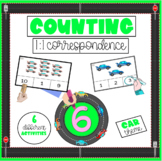 Counting Cars - 1:1 Correspondence - Task Cards - Hands-on!