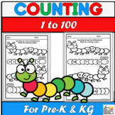 Counting Caterpillars 1 to 100 | Counting and Number Recog