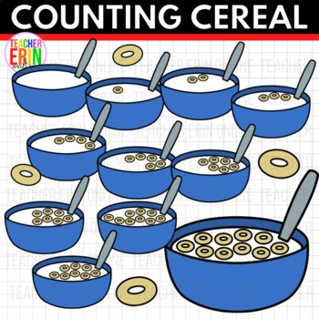 Preview of Counting Cereal Clipart FREEBIE