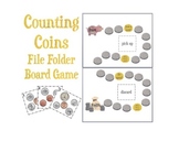 Counting Change File Folder Board Game