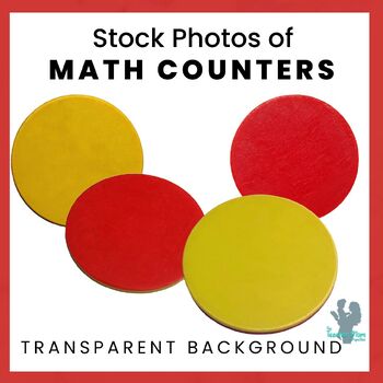 Preview of Counting Chips Math Manipulatives:  Stock Images for Personal and Commercial Use