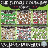 Counting Christmas Clipart SUPER Bundle