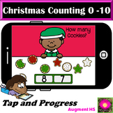 Counting Christmas Cookies on Boom Cards™ 0-10