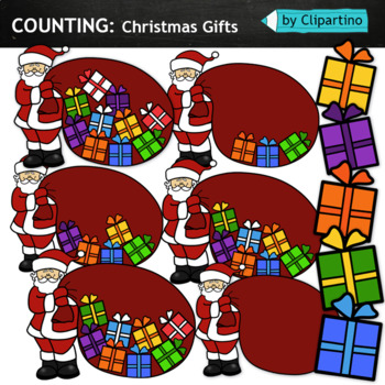 Preview of Counting Christmas Gifts Clip Art