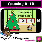Counting Christmas Ornaments on Boom Cards™ 0-10
