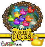 Counting Clip Art Ducks on a Pond