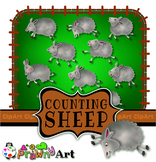 Counting Clip Art Sheep in a Farmers Field