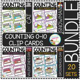 Counting Ten Frame Clip Cards 0-10: BUNDLE 1