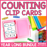 Counting Clip Cards 1-20 Kindergarten Task Cards and Math Centers