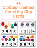 Clothes-Themed Counting Clip Cards: Creative Curriculum Cl