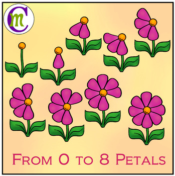 3 petal flower clipart