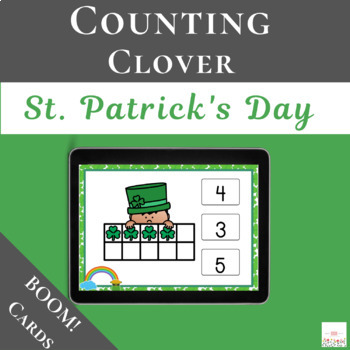 Preview of Counting Clover 0-10 with Boom Cards™ | St. Patrick's Day | Digital