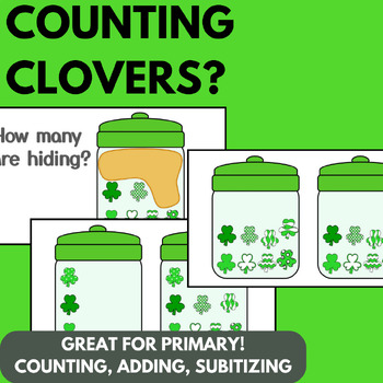 Preview of Counting Clovers- How Many (K-1)- EDITABLE