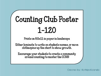 Preview of Counting Club - Poster