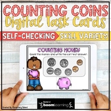 Counting Coins Activities with Boom Cards | Distance Learning