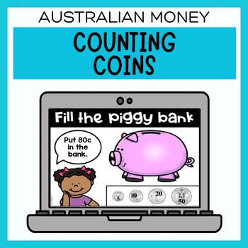 Preview of Counting Coins Australian Money | Digital Resource & Activities 