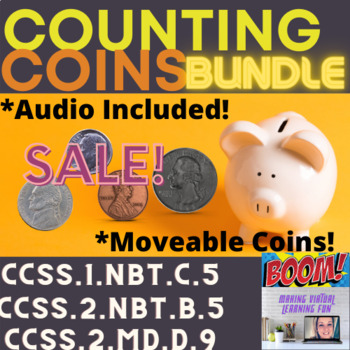 Preview of Counting Coins BOOM Bundle