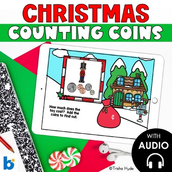 Preview of Counting Coins | Christmas | Money | Boom Cards
