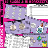 Counting Coins Content Slides & Worksheet Practice