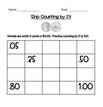 Preview of Counting Coins Differentiated Worksheets