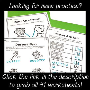 Counting Coins Worksheets FREEBIE! ~ Money ~ Distance Learning Digital