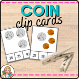 Counting Coins/Money Math Game 1st Grade Activity (Identif