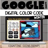 Counting Coins Google Slides for Winter Google Classroom