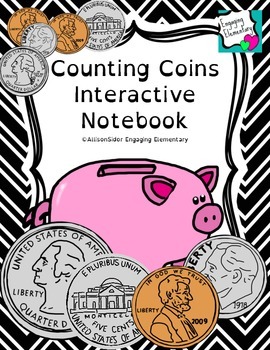 Preview of Counting Coins Interactive Notebook