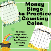 Counting Coins Money Bingo(St Patricks Day/ Everyday Theme