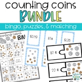 Counting Coins Money Math Station Games BUNDLE